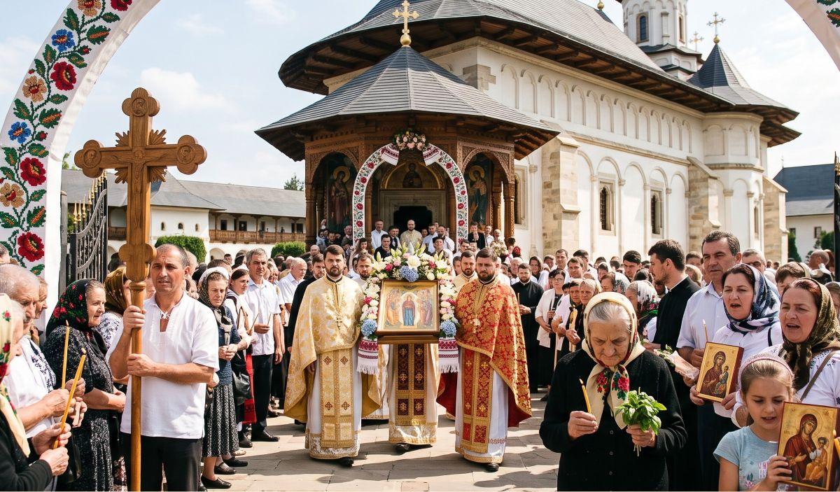 „La mulți ani de Sfânta Maria! Îți doresc să ai o zi plină de zâmbete, oameni dragi aproape și motive de bucurie.